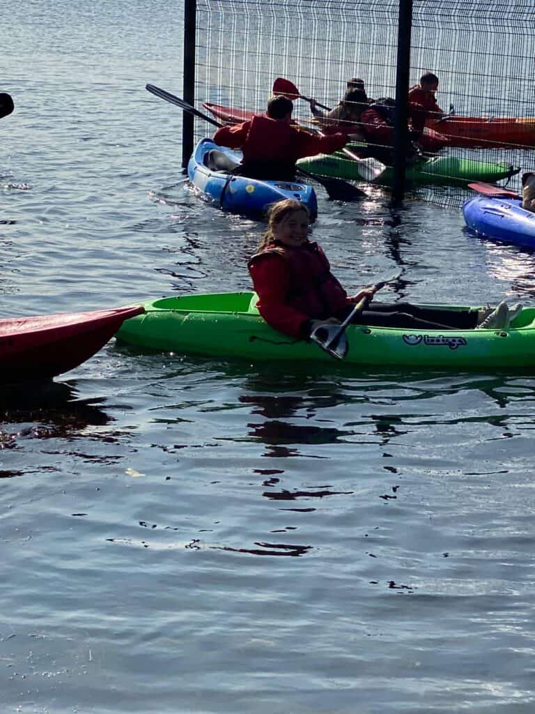Kayaking at Debdale Outdoor Activity Centre - Agatha