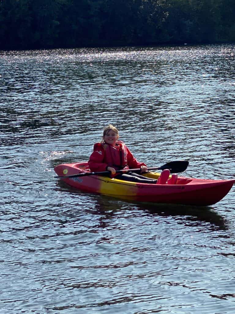 Kayaking at Debdale Outdoor Activity Club - Peggy