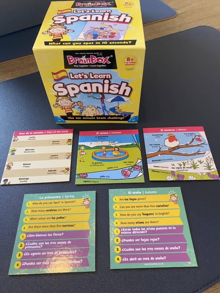 BrainBox Spanish game