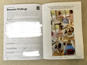 Completing a Junior Duke Award challenge