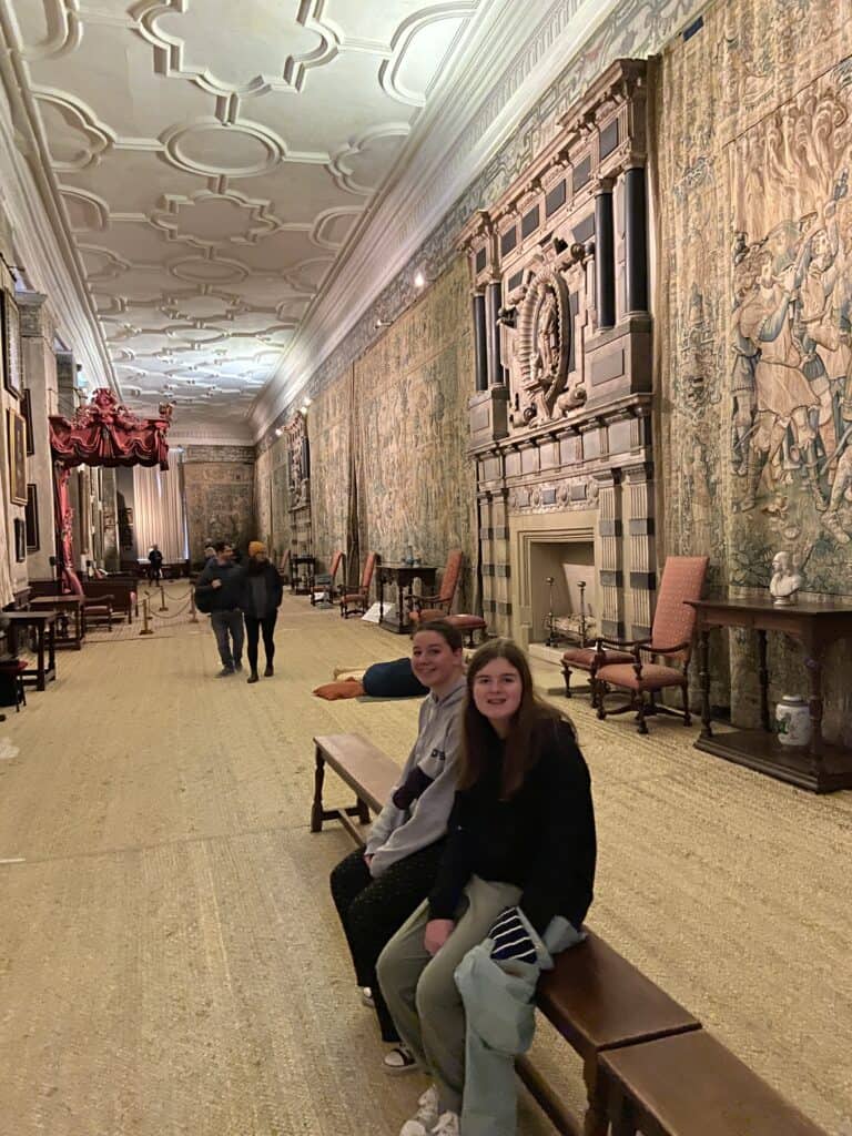 The Long Gallery at Hardwick Hall, home to the Gideon Tapestries