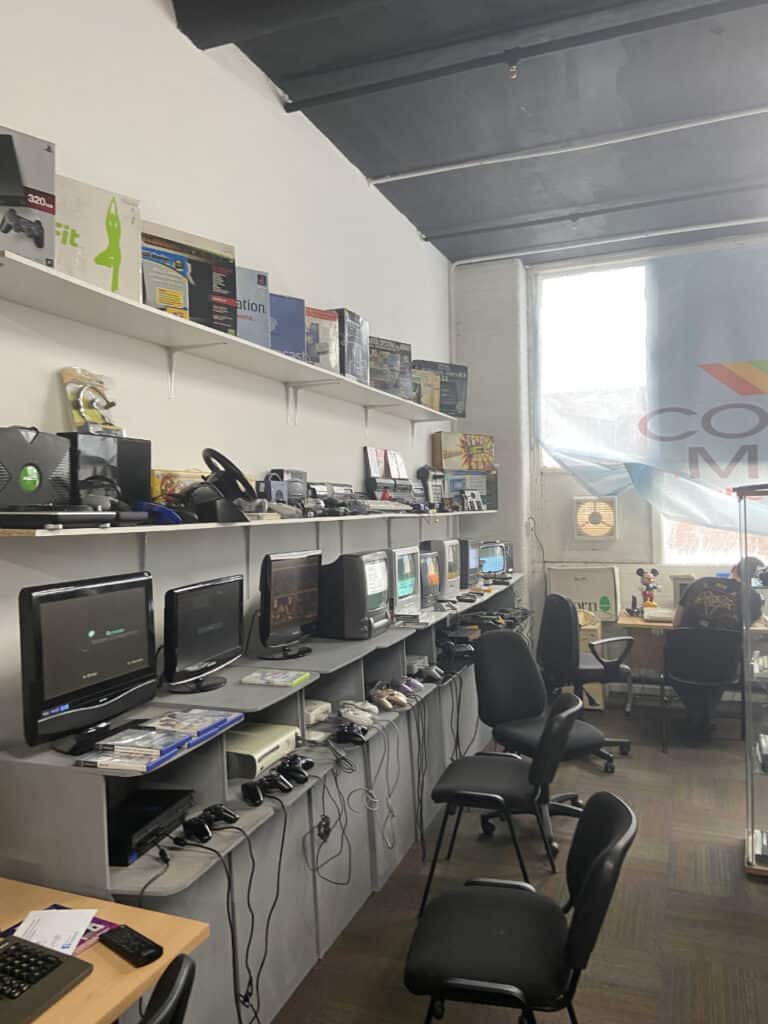 A range of games consoles at the North West Computer Museum in Leigh